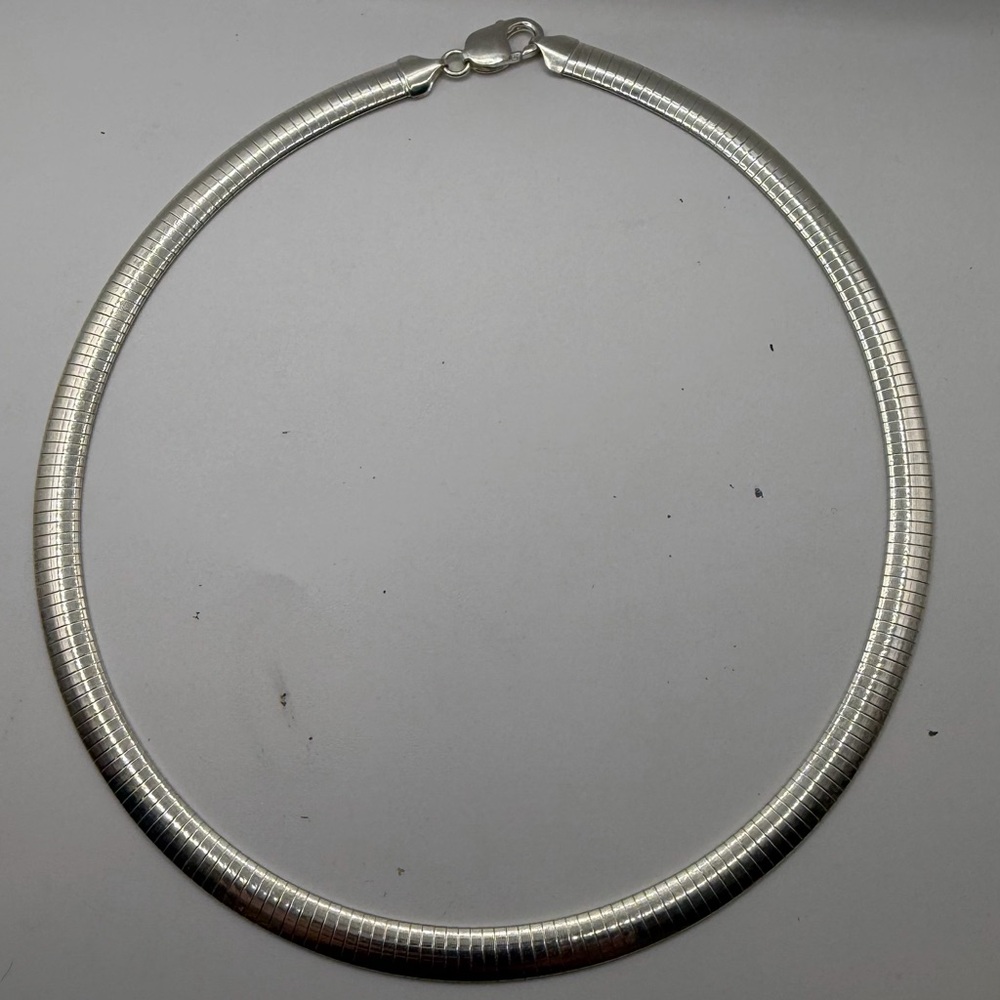 Sterling Silver Omega Necklaces